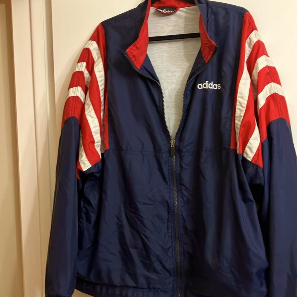 Oversized vintage Adidas tracksuit jacket